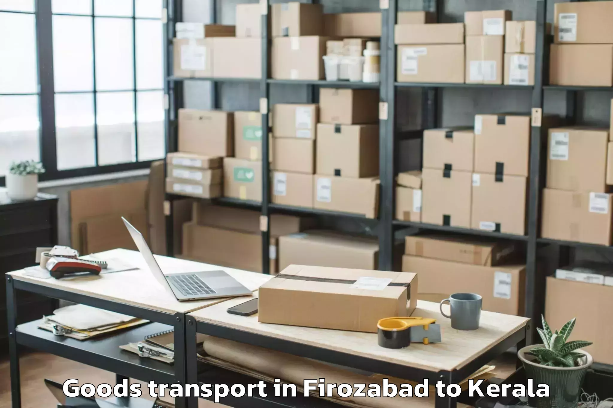 Leading Firozabad to Kannur Airport Cnn New Goods Transport Provider